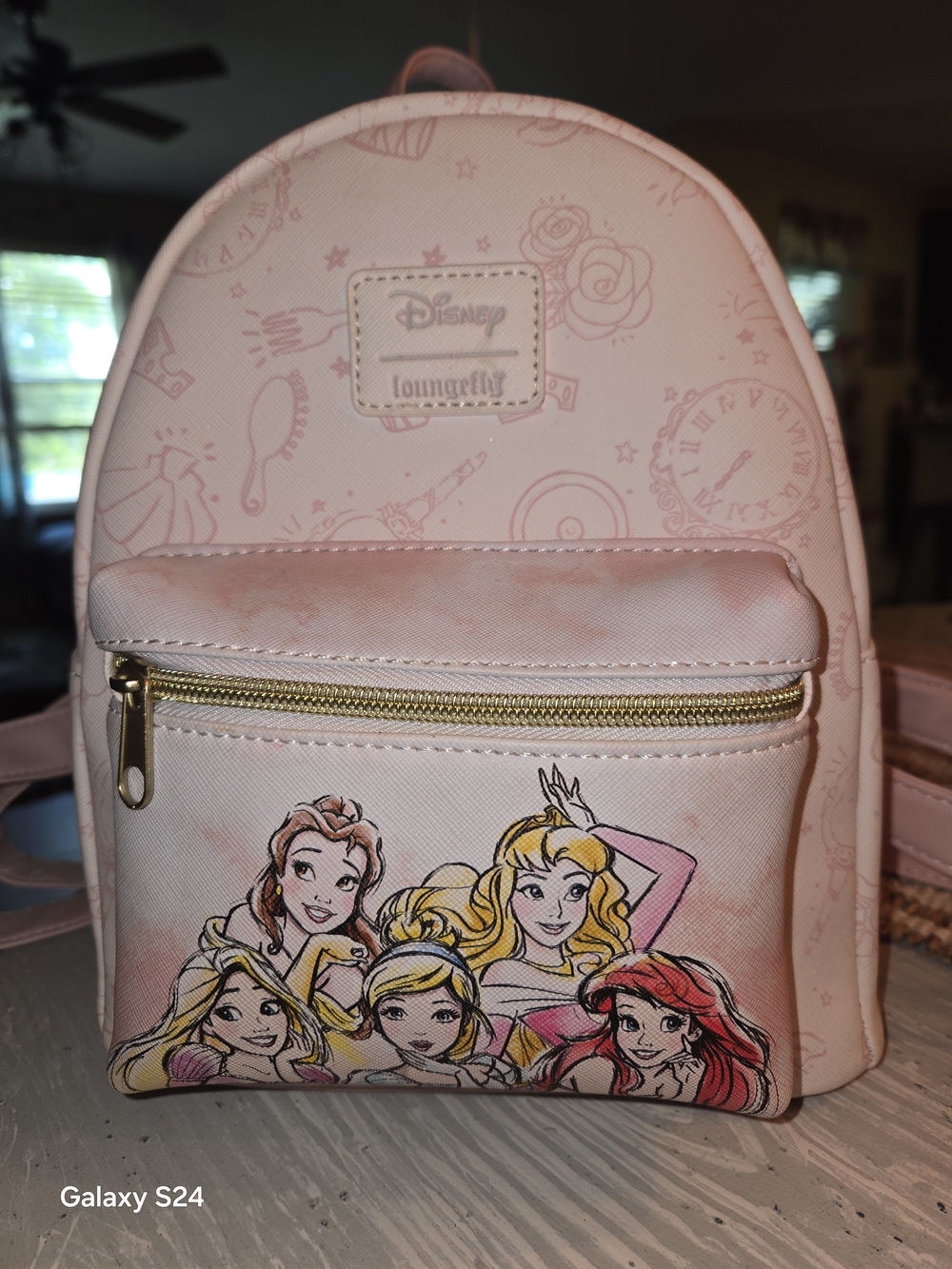Disney Loungefly Pink Princesses Mini Backpack